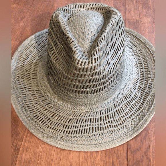 NEW! Wyeth Aquamarine Woven Straw Hat